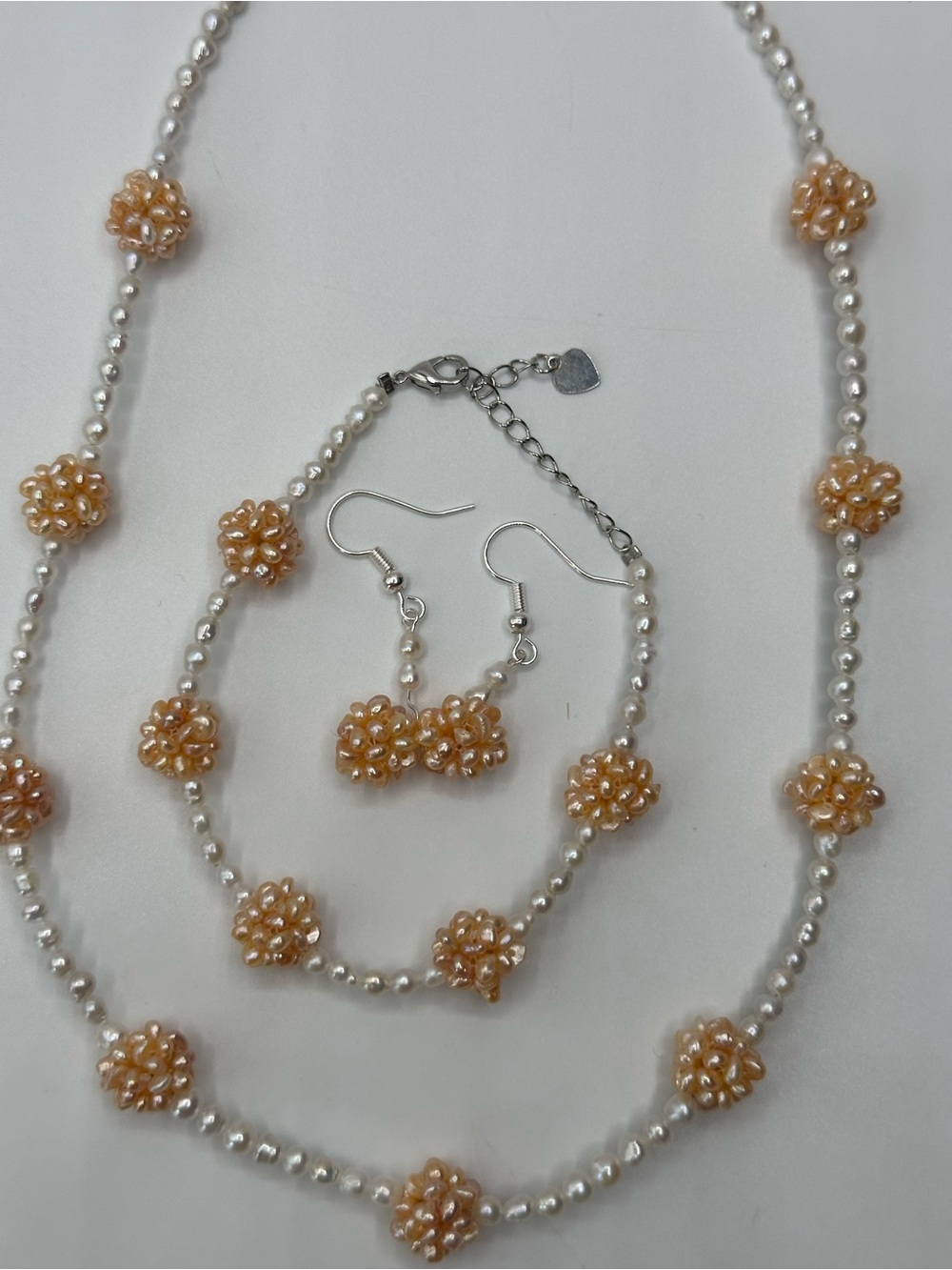 Authentic Fresh water pearl set in micron settings
